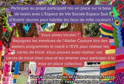 Projet "Yarn Bombing" Tricot Urbain